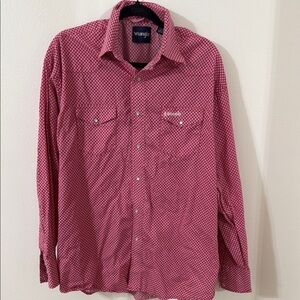 Wrangler Men's Geometric Button Down Shirt